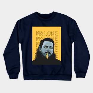 Post Malone Yellow Portrait Crewneck Sweatshirt